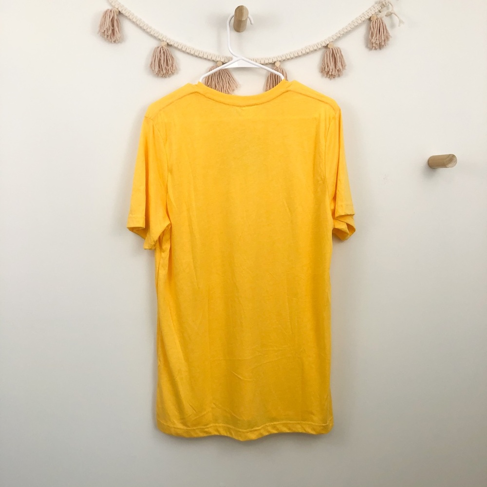 Live Life Yellow Wildflower Graphic Tee Shirt - Picture 2 of 4